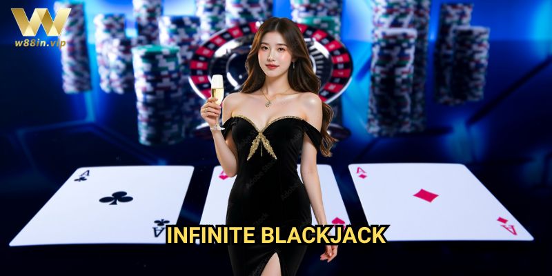 Infinite Blackjack W88: Trải nghiệm bài 21 điểm không giới hạn